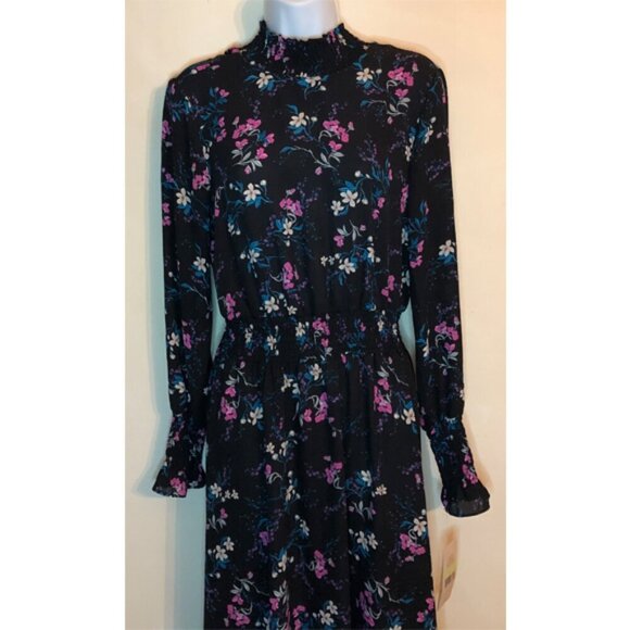 Nanette Lepore Sophisticated Floral Printed Women's A-Line Dress sz 4-6 READ - Picture 3 of 8